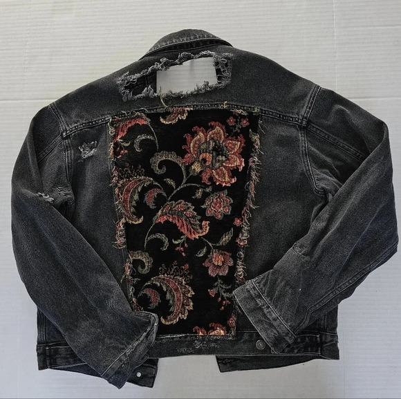 Free People Vintage Distressed Jean Jacket - Picture 2 of 4
